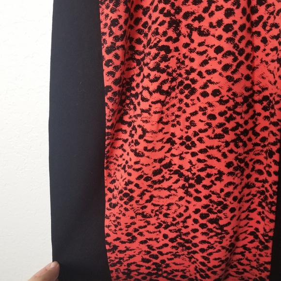 Kenneth Cole NY Black Animal Print Dress 2 - Picture 4 of 7